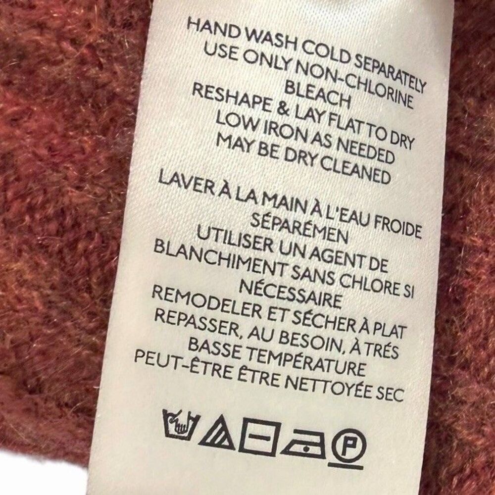 Free People Elias Sweater Medium 100% Cashmere Soft Breathable Rust ob122032 - Picture 10 of 12